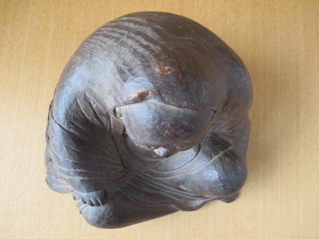 木彫　達磨像　時代物　禅　123