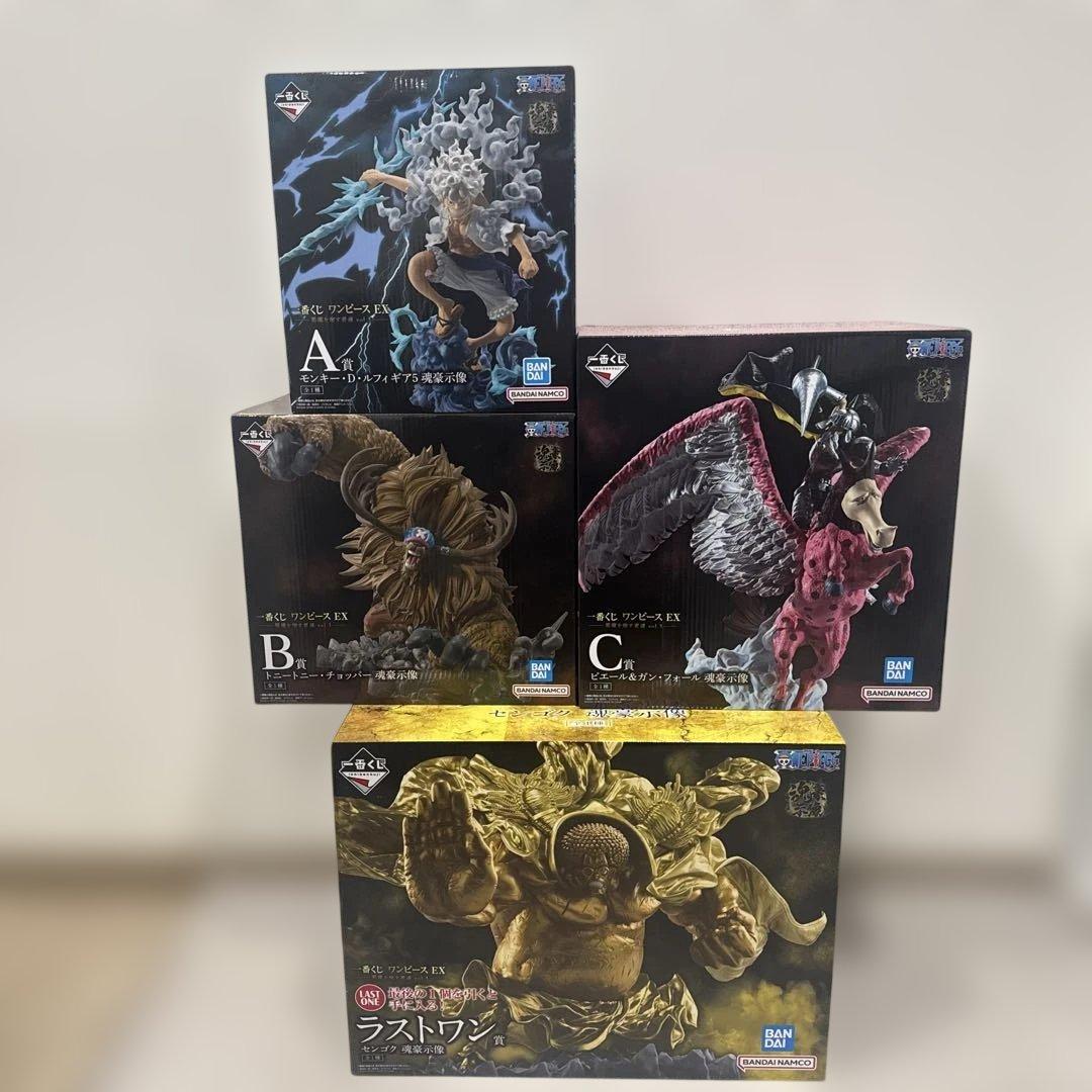 一番くじ　ワンピースex 悪魔を宿す者達vol3 4点セット　魂豪示像