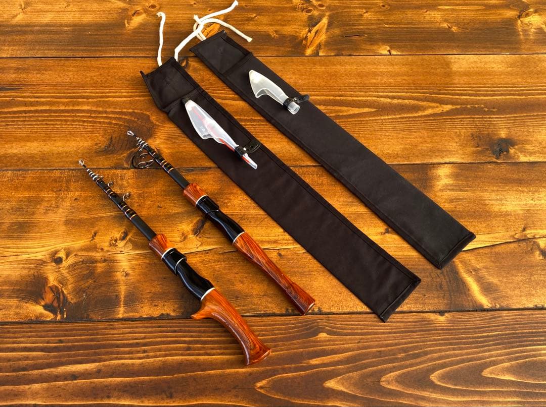 テレスコロッド　ベイト　スピニング　2本セット　5ft3inch トラウトロッド