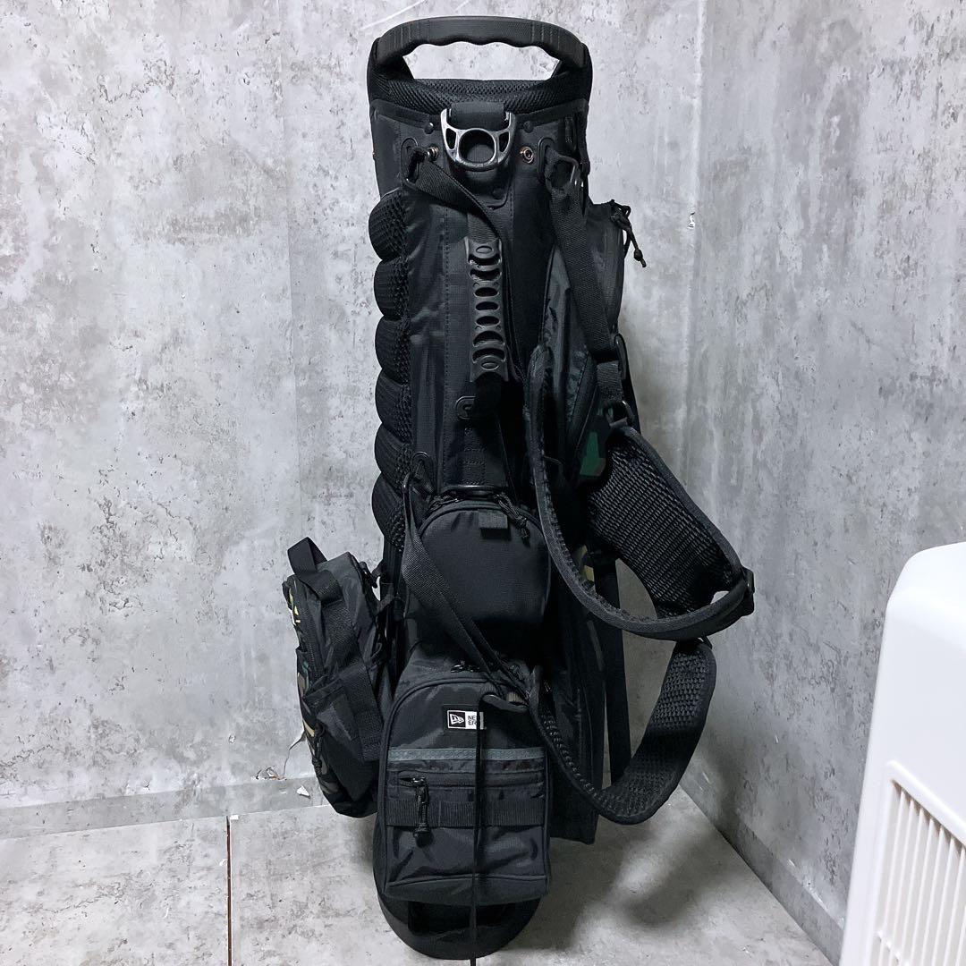 【希少】NEW ERA ニューエラ キャディバッグ　カモ ブラック スタンド式