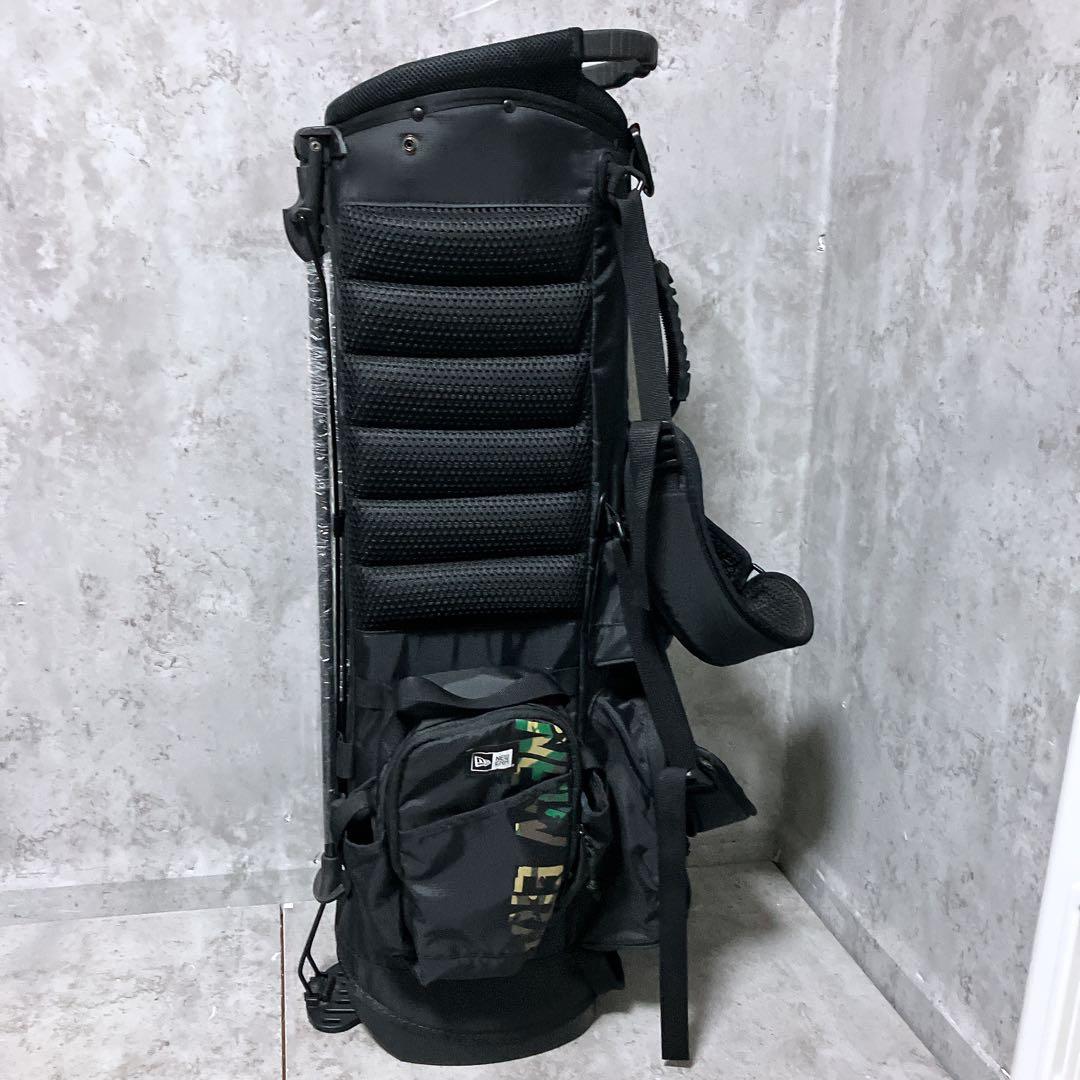 【希少】NEW ERA ニューエラ キャディバッグ　カモ ブラック スタンド式
