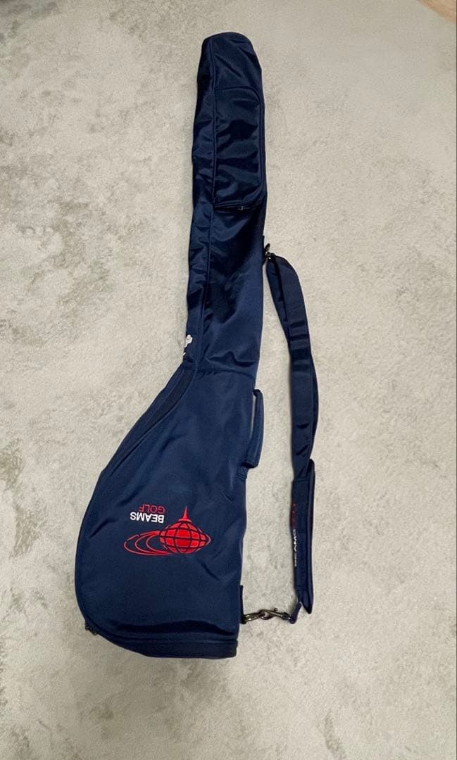 BEAMS GOLF キャディバッグ ネイビー