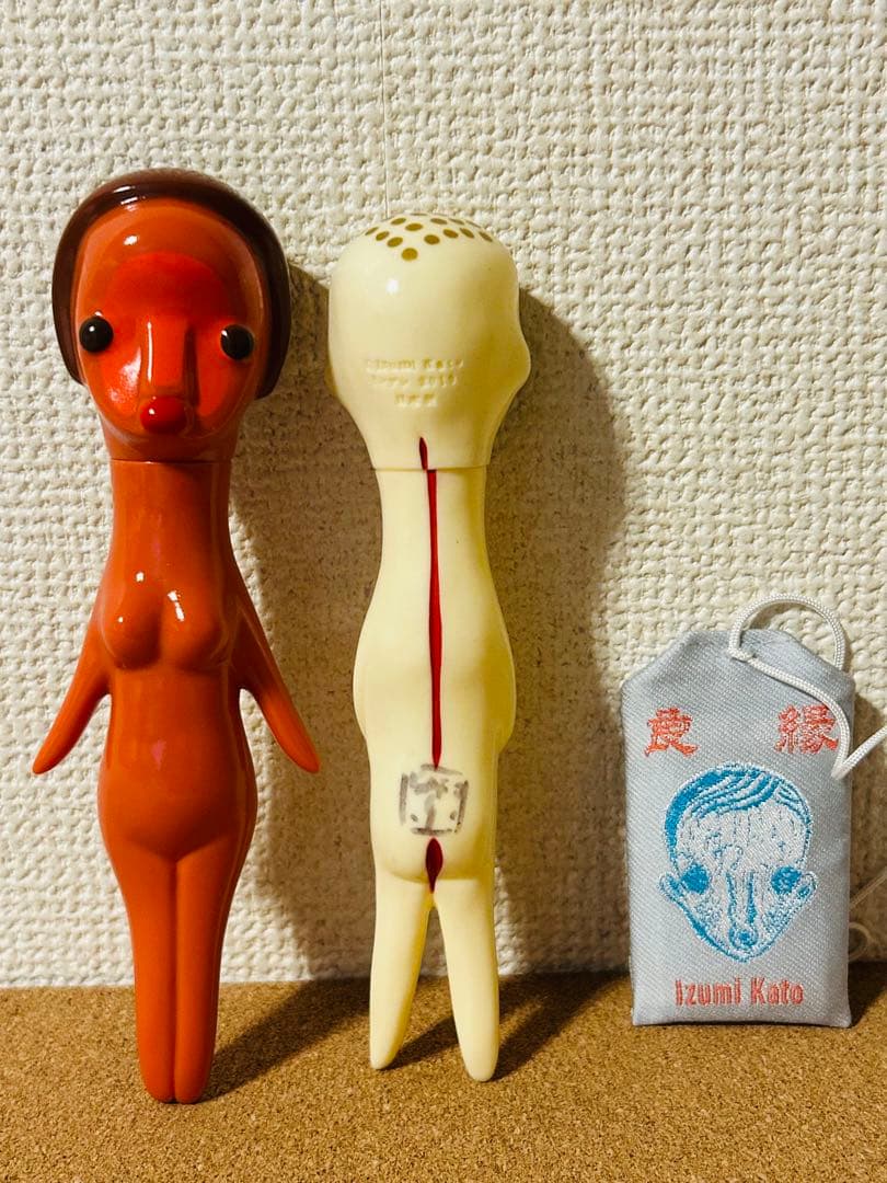 加藤泉 サイン入り　ソフビ 旅守　リンデン 石見美術館　原美術館　フライヤー