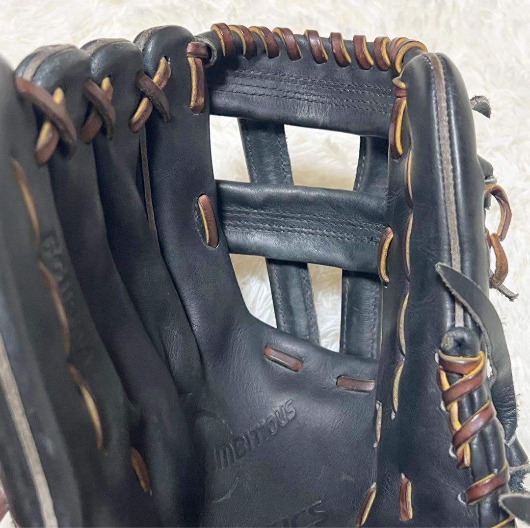 【美品】 AMBITIOUS アンビシャス 硬式用　グローブ 左投げ　ASICS