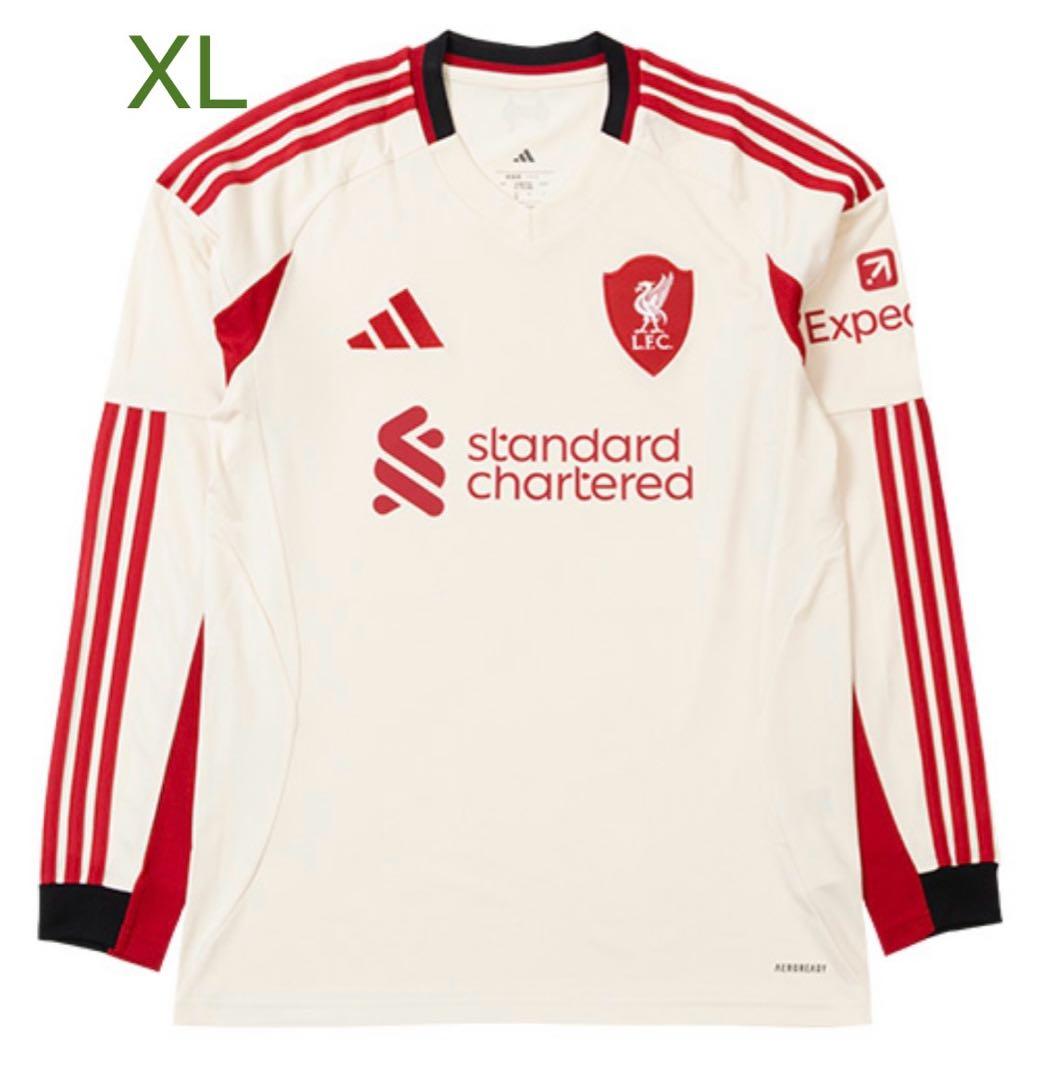 25-26 リヴァプールFC アウェイユニ 長袖 XL アディダス