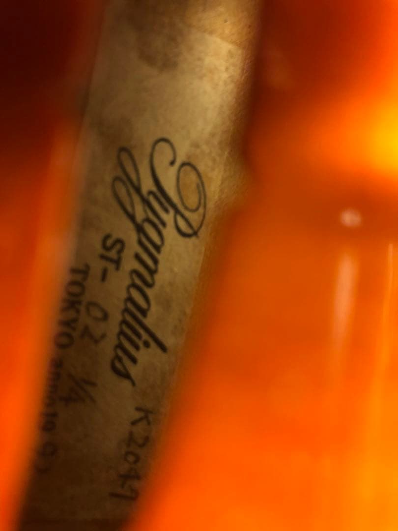 【セットアップ調整済】ピグマリウス分数バイオリンst02 1/4 1992