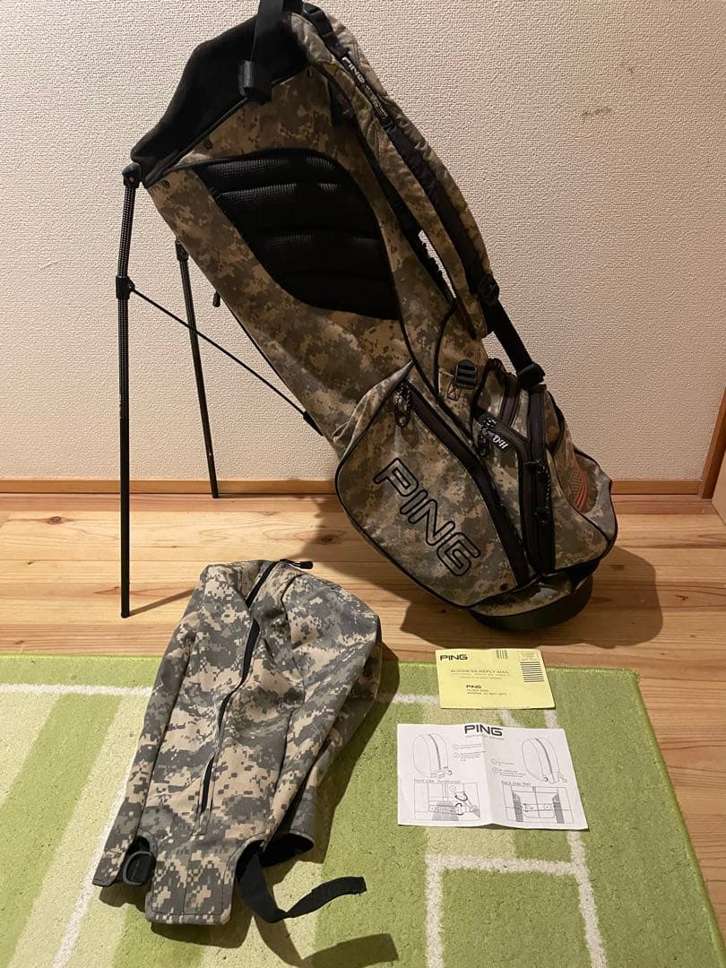R*E様 アメリカ限定　PING HOOFERデジタルカモ柄　レアキャディバッグ