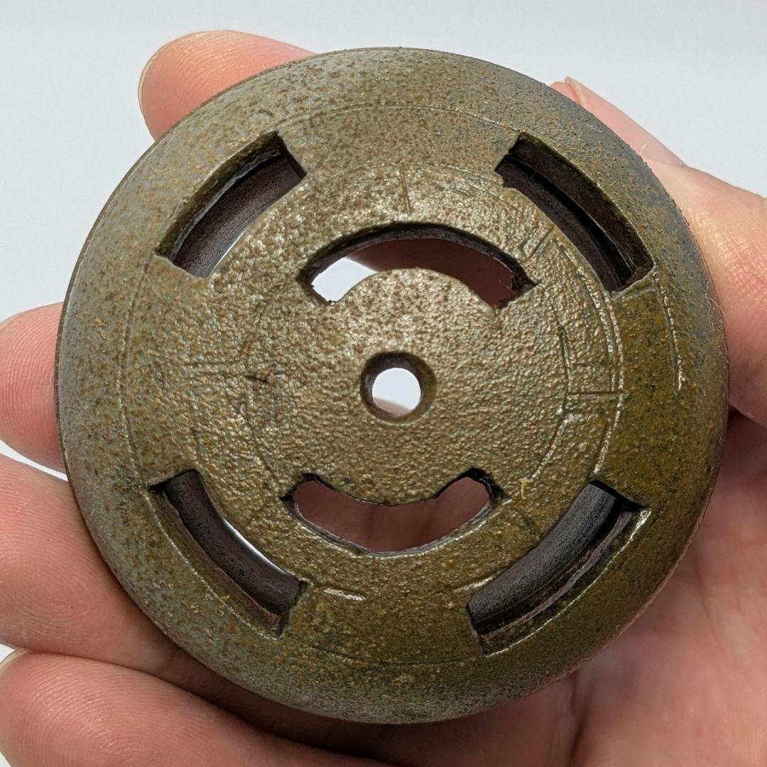 岡山県重要無形文化財 二代目藤田龍峰 備前焼 香炉 共箱共布栞 香爐 香道具