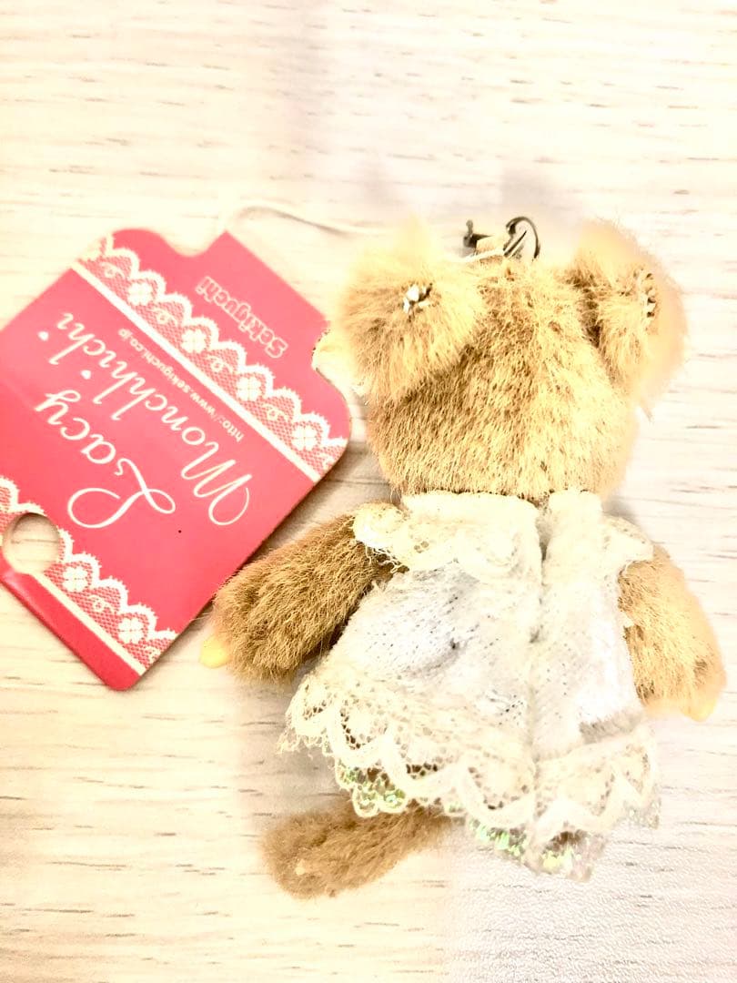 レーシーモンチッチ ぬいぐるみSサイズ　携帯マスコット　ホワイトセット　激レア