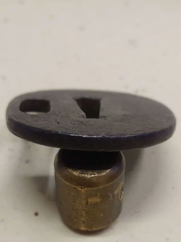 鉄鍔、山図、金象嵌