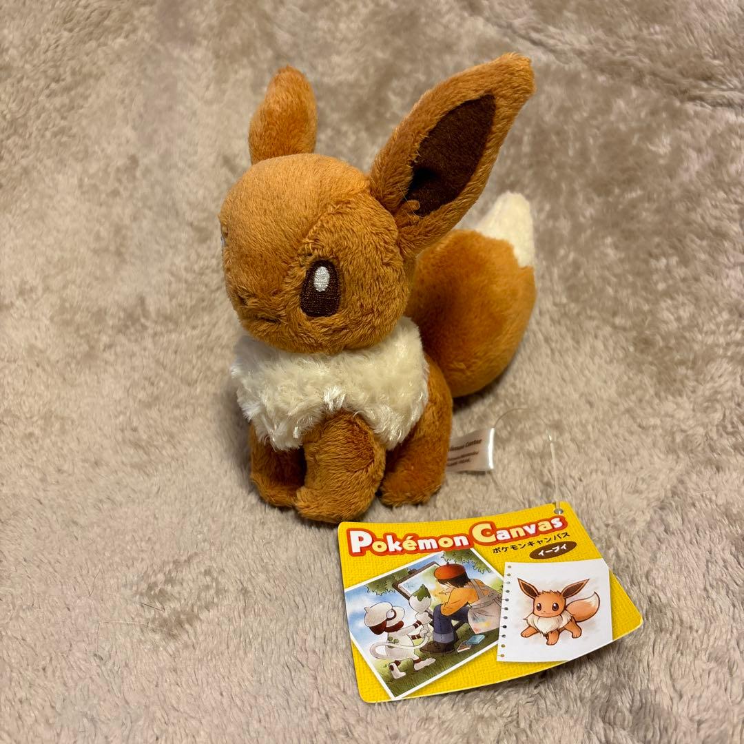 ポケモンセンター　キャンバス　イーブイぬいぐるみ