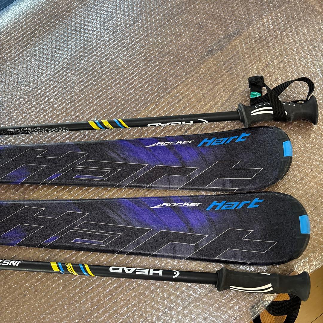 hart DIVA 152cmスキー板　工具不要　head 107cmストック