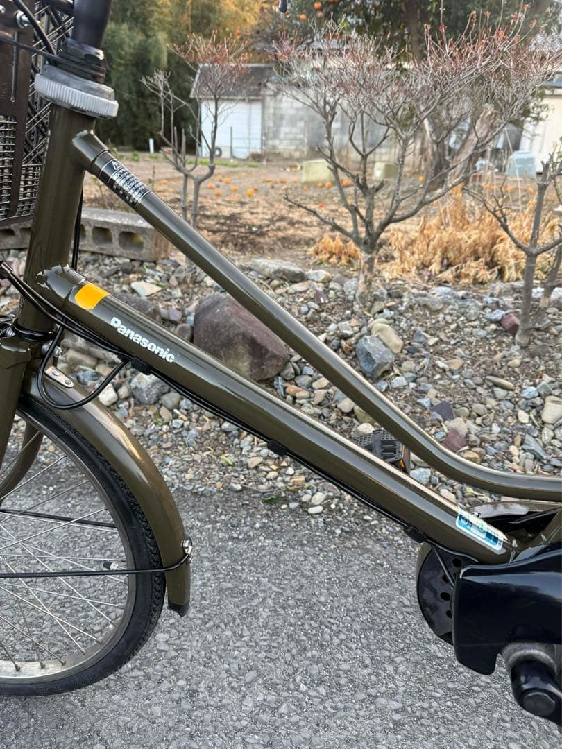 電動アシスト自転車 チャイルドシート付き オリーブグリーン