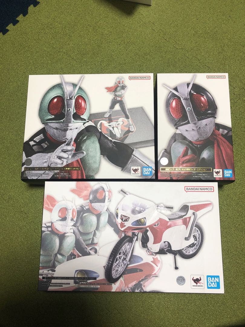 （真骨彫製法） 仮面ライダー新1号 .2号、新サイクロン号