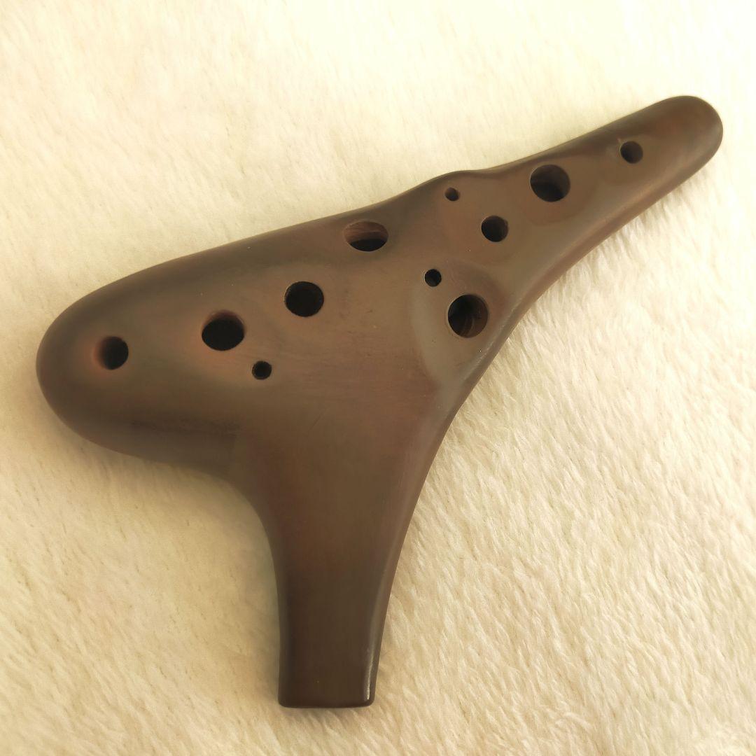 超レア　珍しいSA管　ヒロミチオカリナ　13穴 ブラウン　美音　聡明音