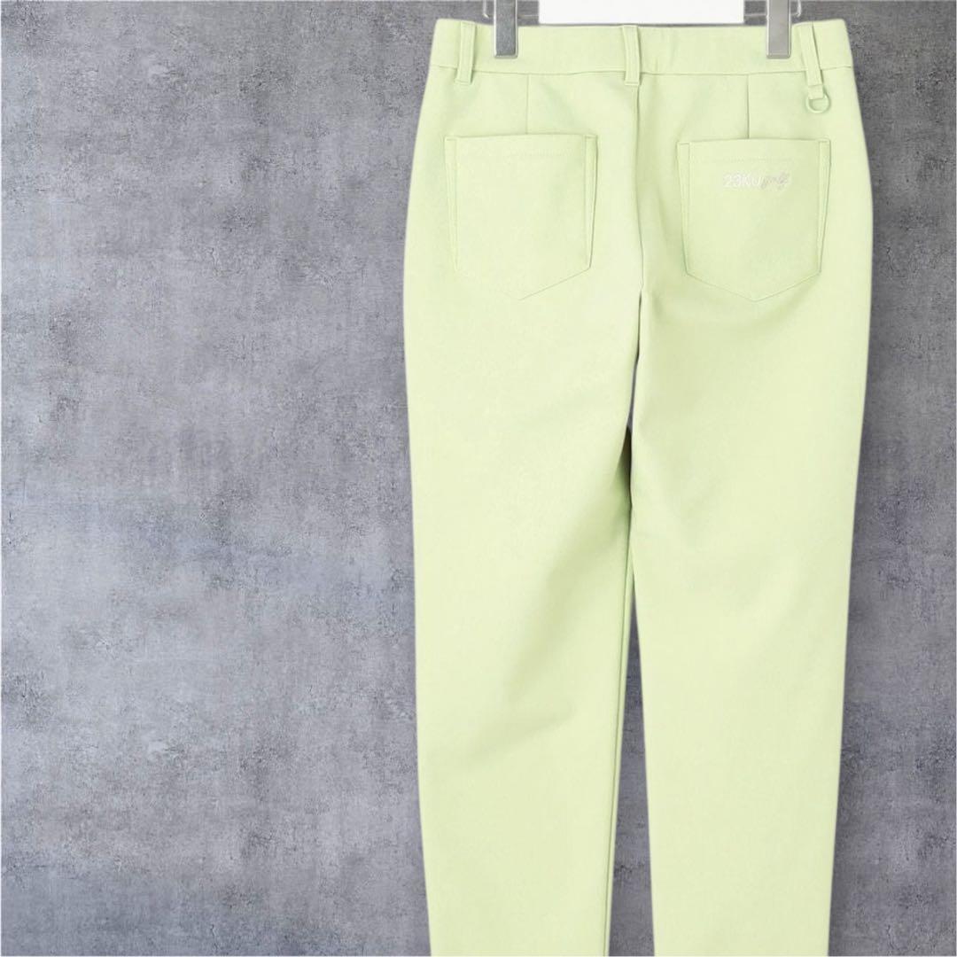 【新品未使用】23区ゴルフ LL 冬の暖かボトム ボンディング テーパードパンツ