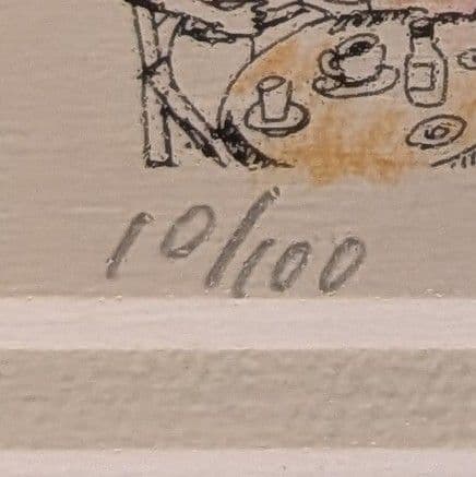 アイエムヒロシ 版画「Provence」額 I.M.Hiroshi フランス風景