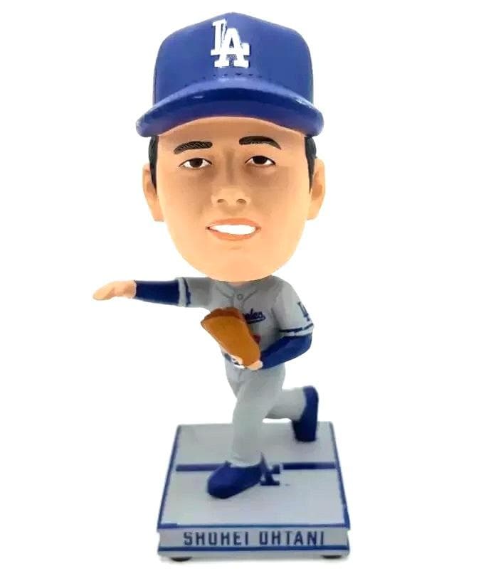 【1万体限定】大谷翔平 ドジャース バブルヘッド人形 ピッチャーグレーMLB公式