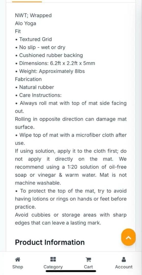 ヨガ・ピラティス Alo Yoga/ Chakra Warrior Mat