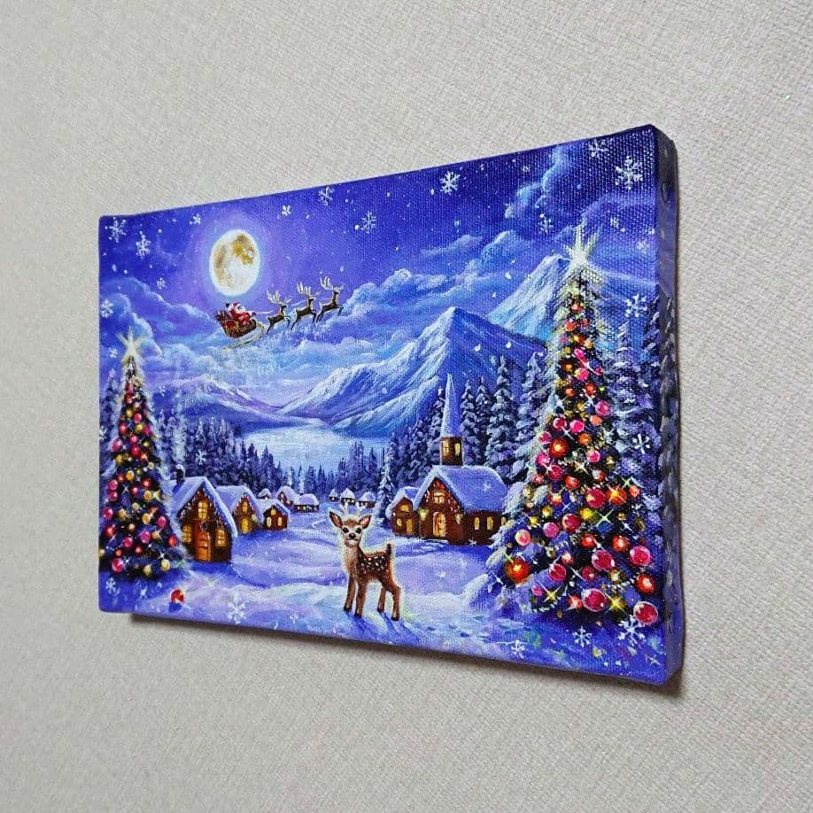 k*☆様 『月を眺めて』アクリル画 SM 風景画 絵画