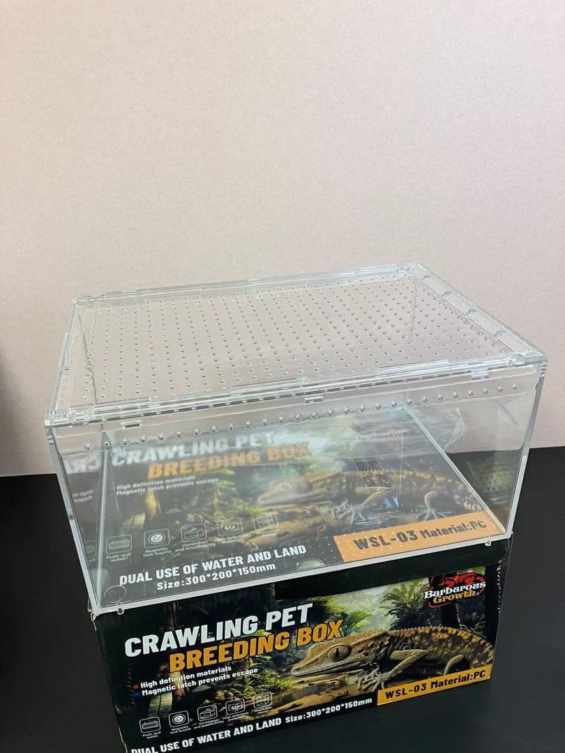 【5box】30×20×15 レプタイルボックス同等　マグネット アクリル