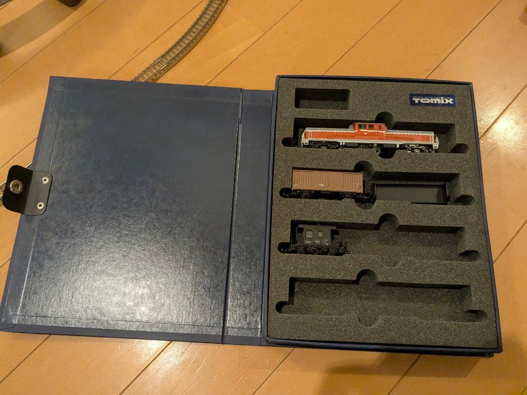 中古 Nゲージ オリジナルスターターセット 立体交差レール+車両付き 入門用