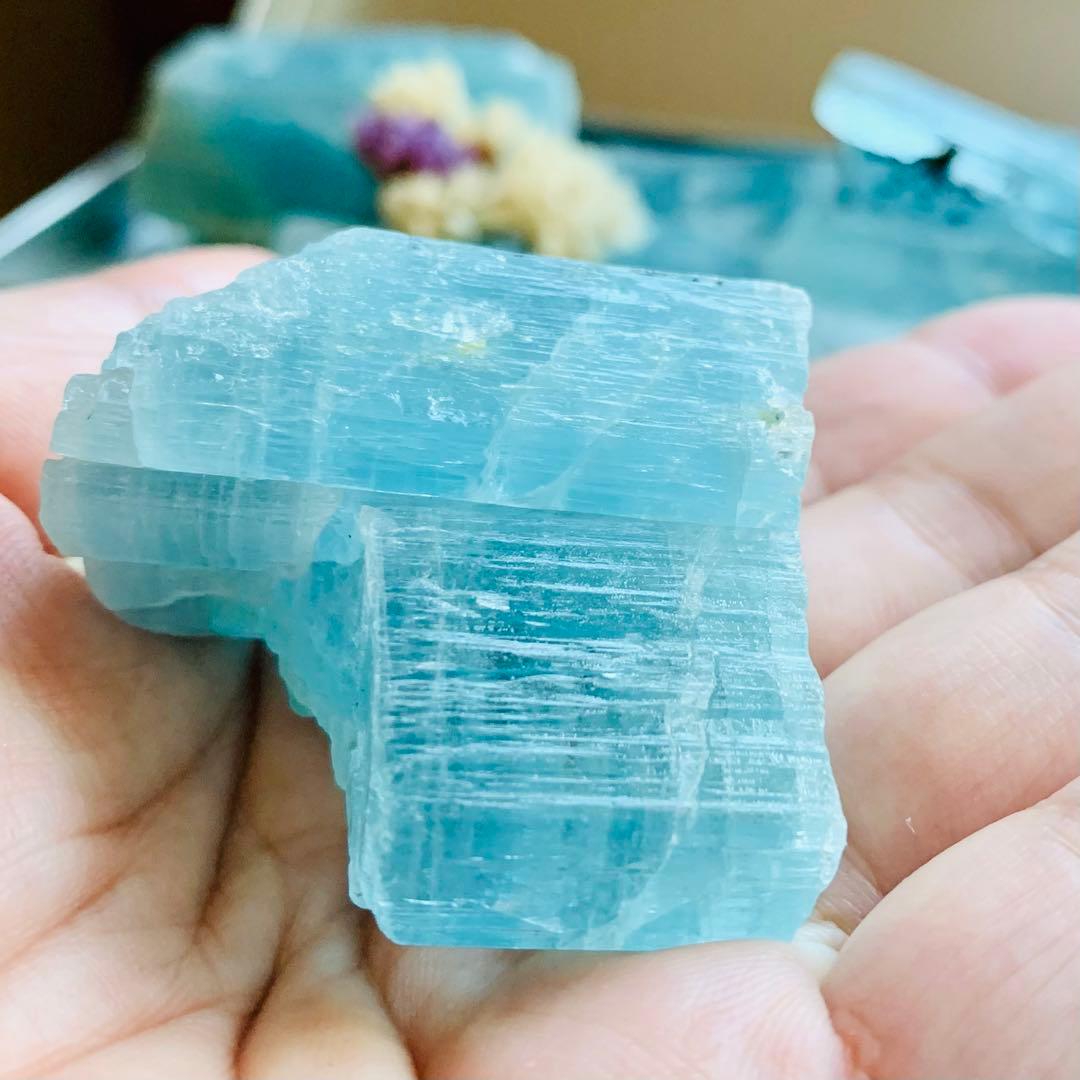 蝕像アクアマリン・バー2原石/巨大結晶/鉱物標本