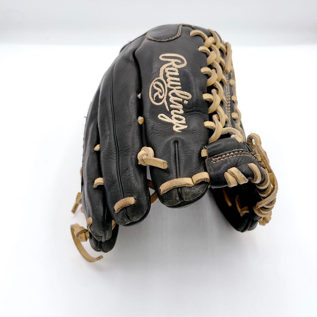 【希少カラー】 左利き ローリングス 軟式 野球 グローブ ブラック 本革