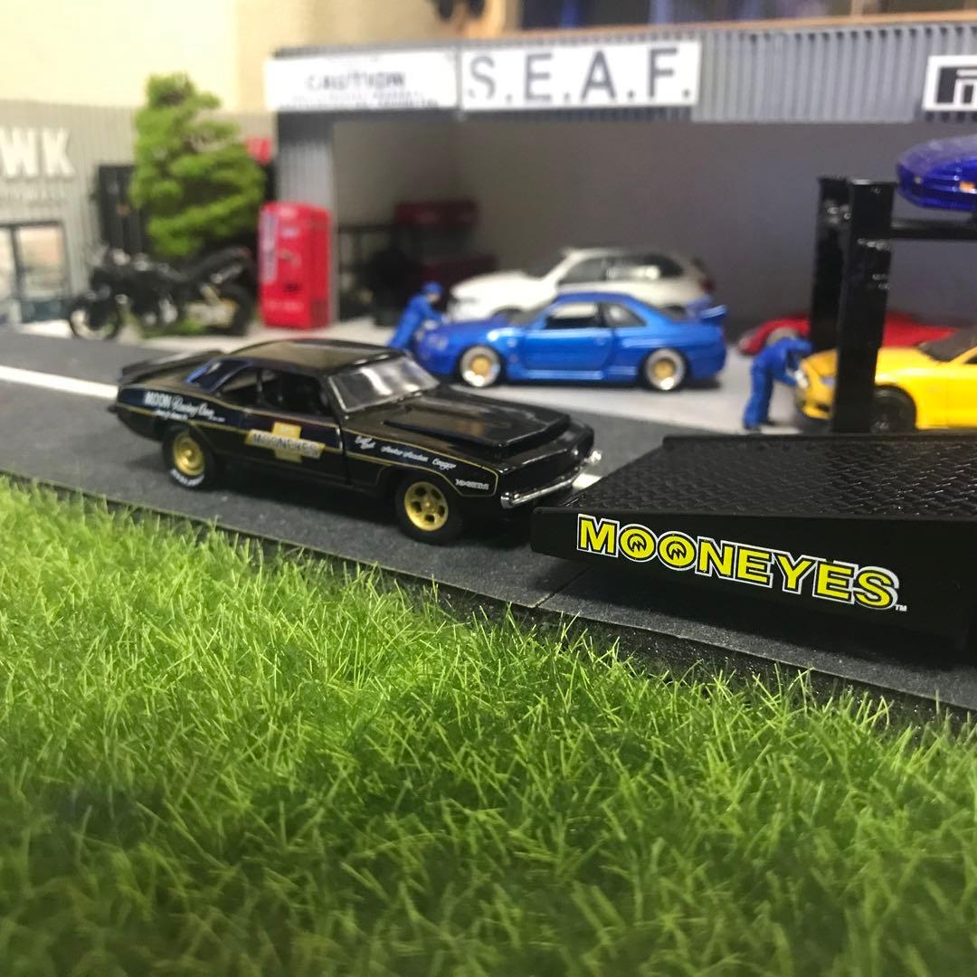 M2 シボレー C60 ムーンアイズトレーラーブラックとカマロRSブラックセット