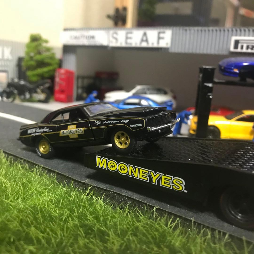 M2 シボレー C60 ムーンアイズトレーラーブラックとカマロRSブラックセット