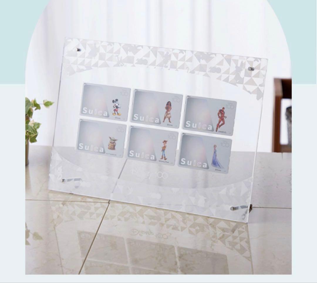 【全世界限定1500個】Disney100記念Suica6枚＆アクリルフレーム
