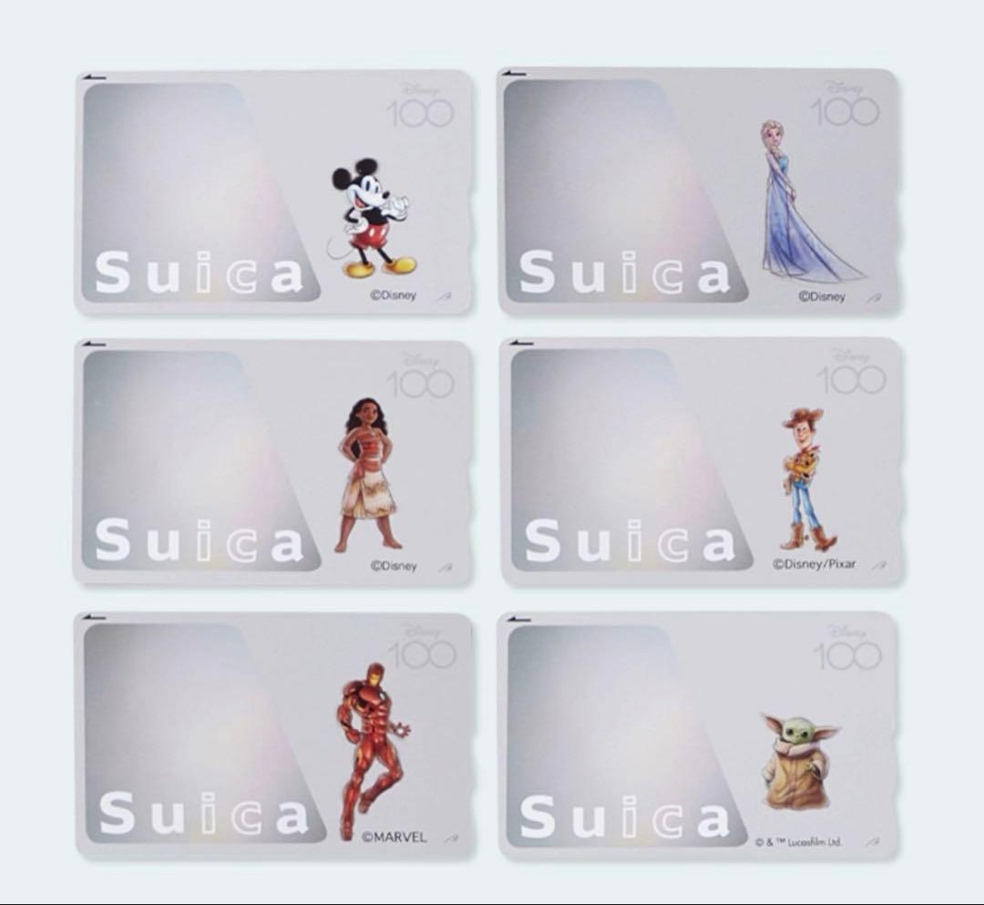 【全世界限定1500個】Disney100記念Suica6枚＆アクリルフレーム