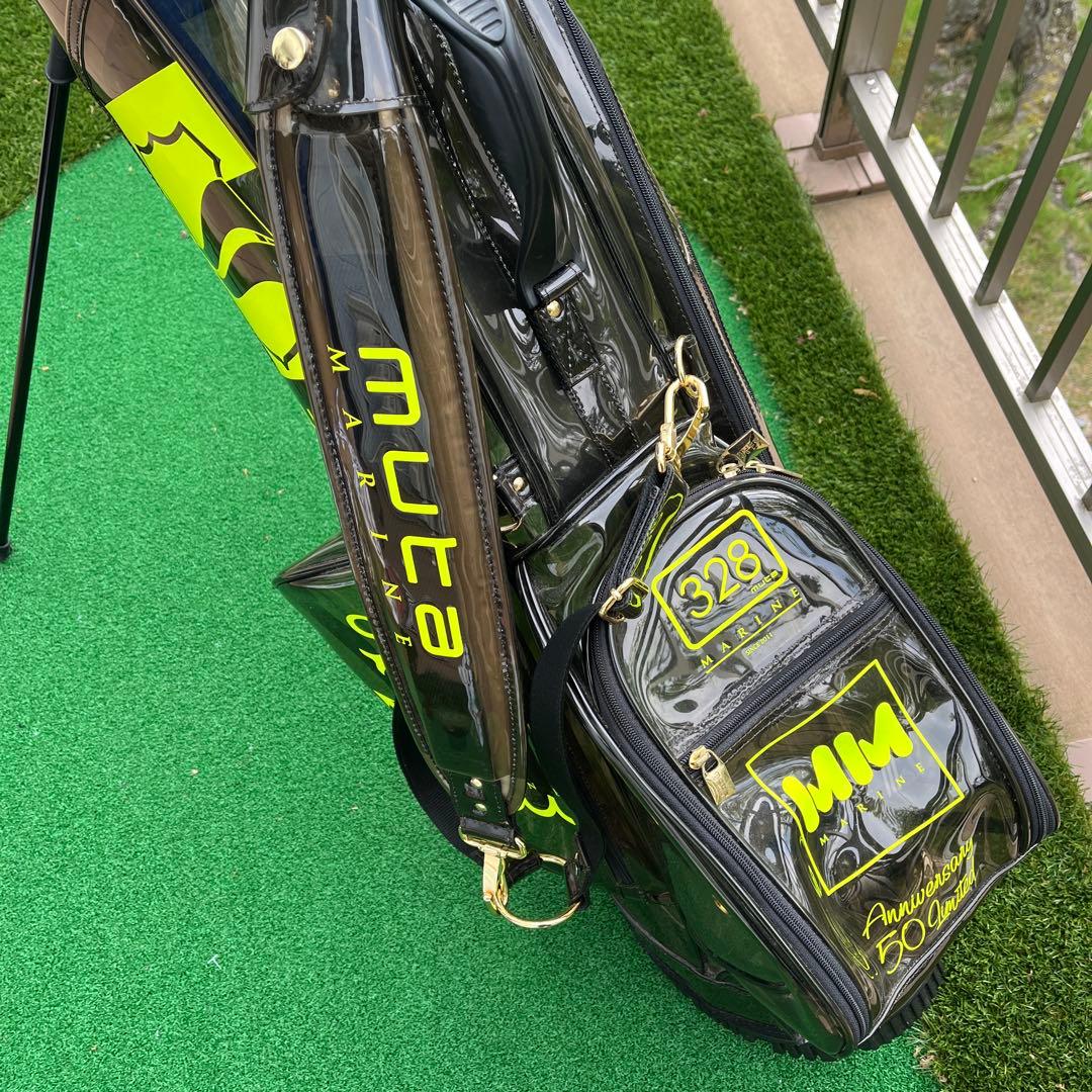 使用数回　muta グリーン ゴルフバッグ・キャディバッグ　ムータマリン