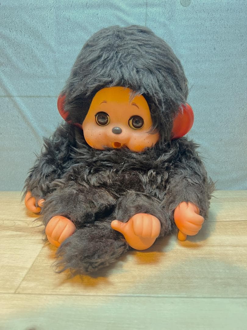 d*2様 レア 70年代 モンチッチ まごころの人形 大助くん スリープアイ 茶