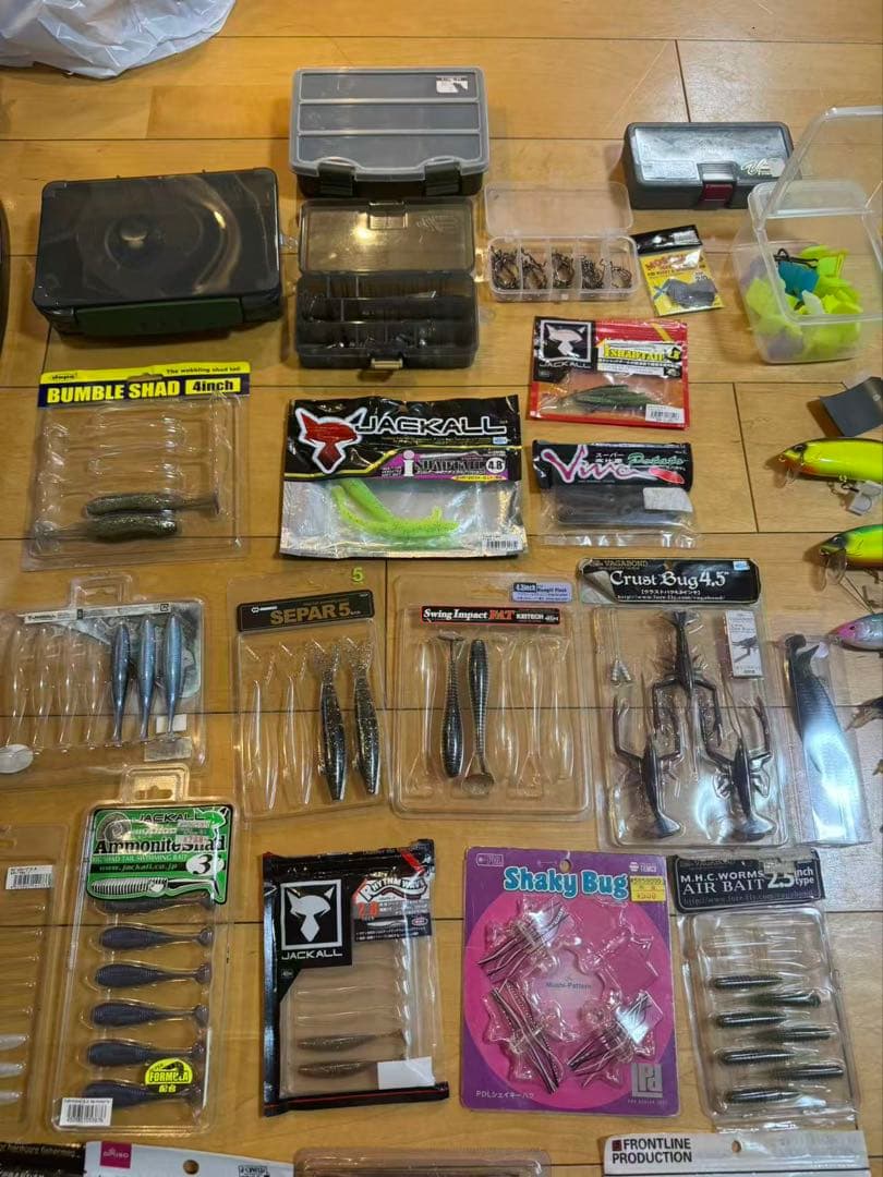 バス釣り引退セット　ジャッカル デプス ルアー ワーム