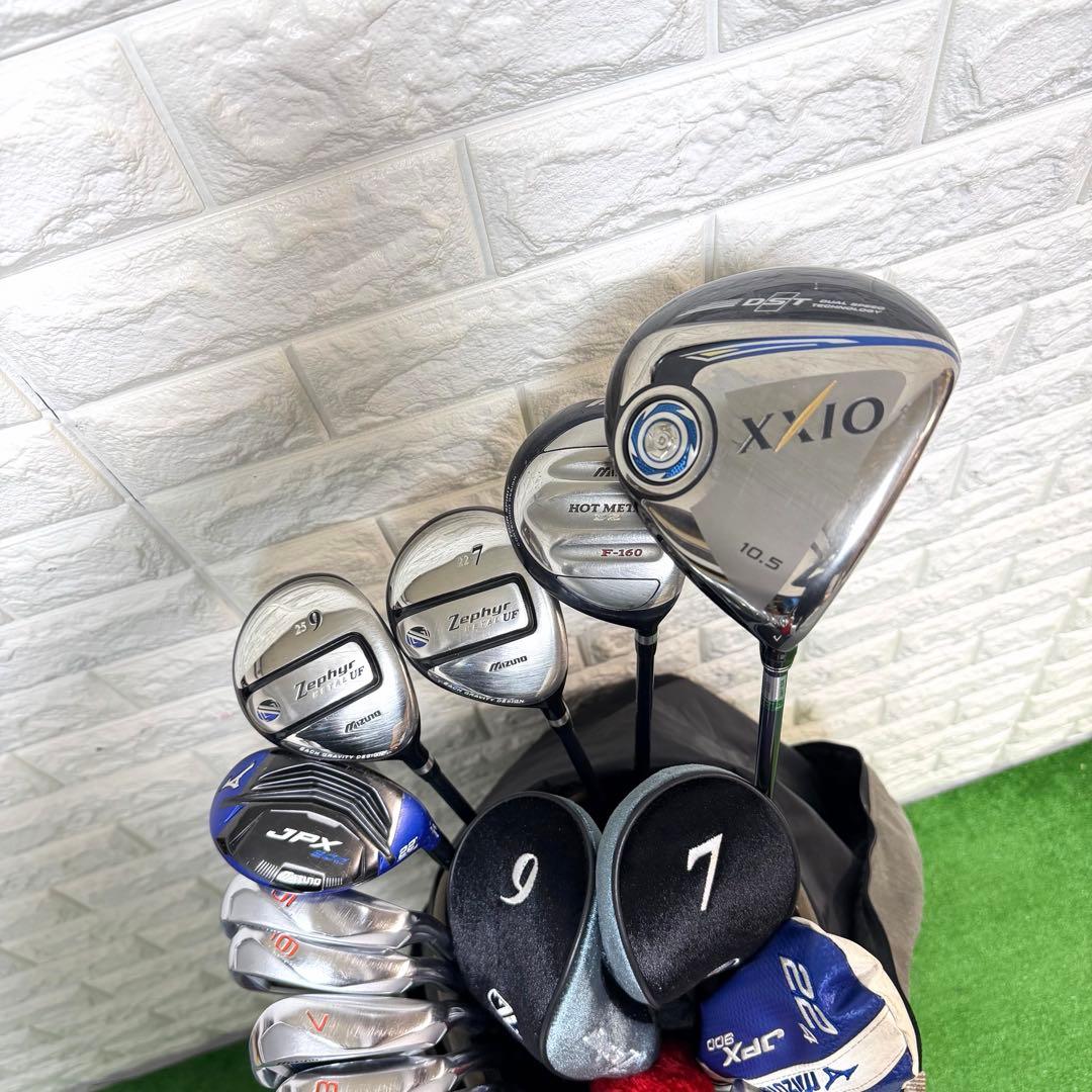 ゴルフセット　豪華　Mizuno JPX XXIO ラウンド仕様　飛距離抜　右打