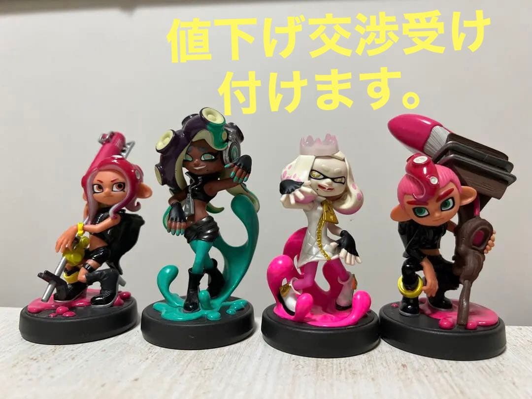 amiibo スプラトゥーン ヒメ、イイダ、タコガール、タコボーイセット