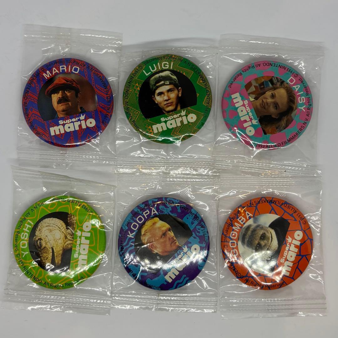 【非売品・レア】スーパーマリオ 魔界帝国の女神　缶バッジ6種セット