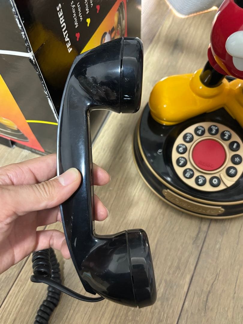 【希少】 ミッキーマウス telephone 通話可能　動作確認済み