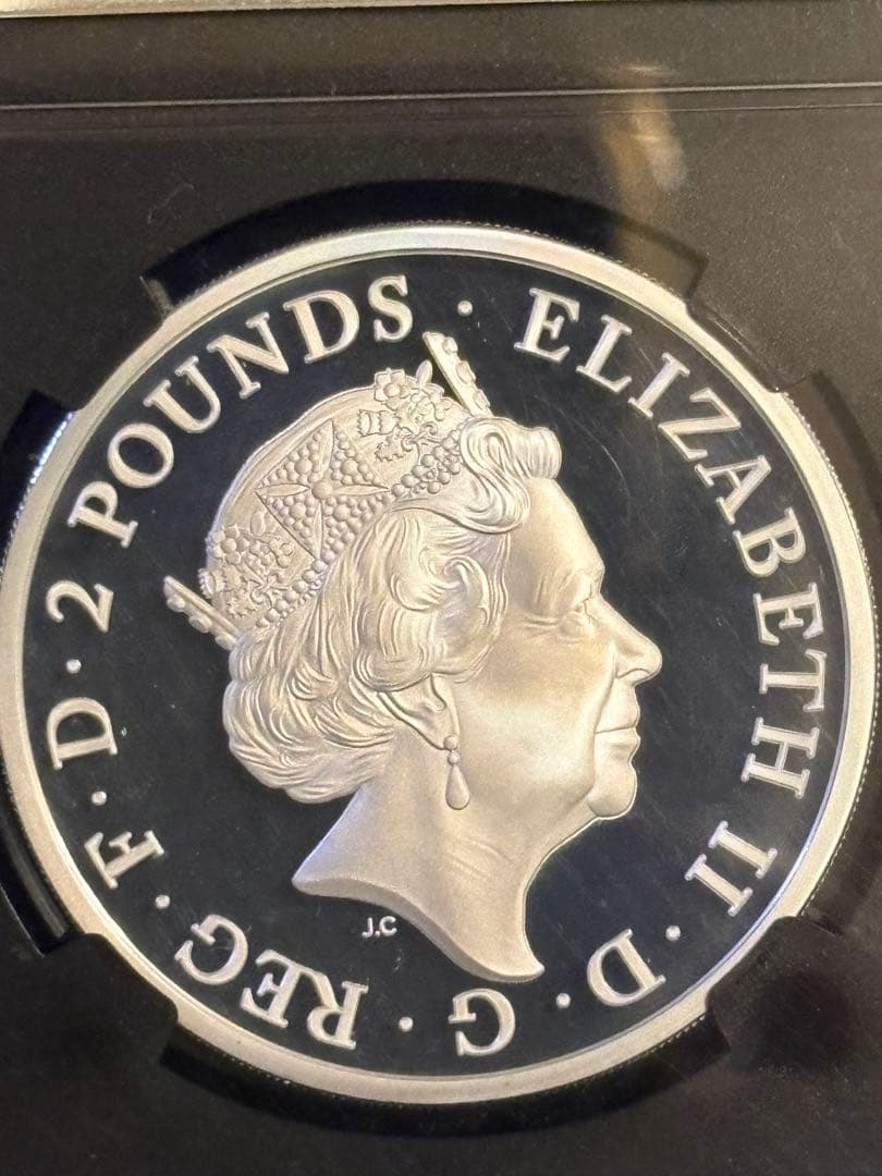 2018 英国 Two Dragons 銀貨 NGC PF70 限定8,888枚