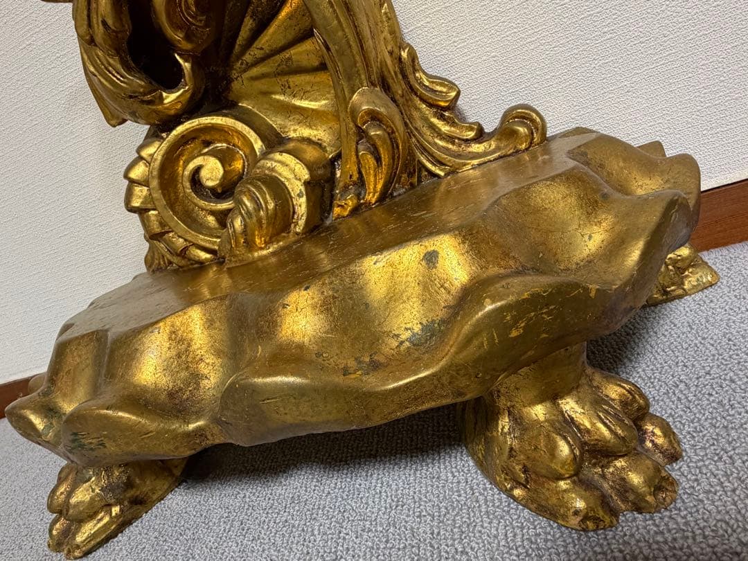 西洋アンティーク コンソール テーブル 金彩装飾 ドレッサー 台