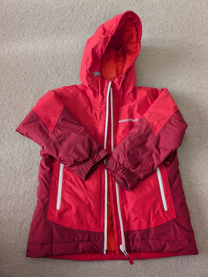 mont-bell スキーウェア 上下セット赤　１１０