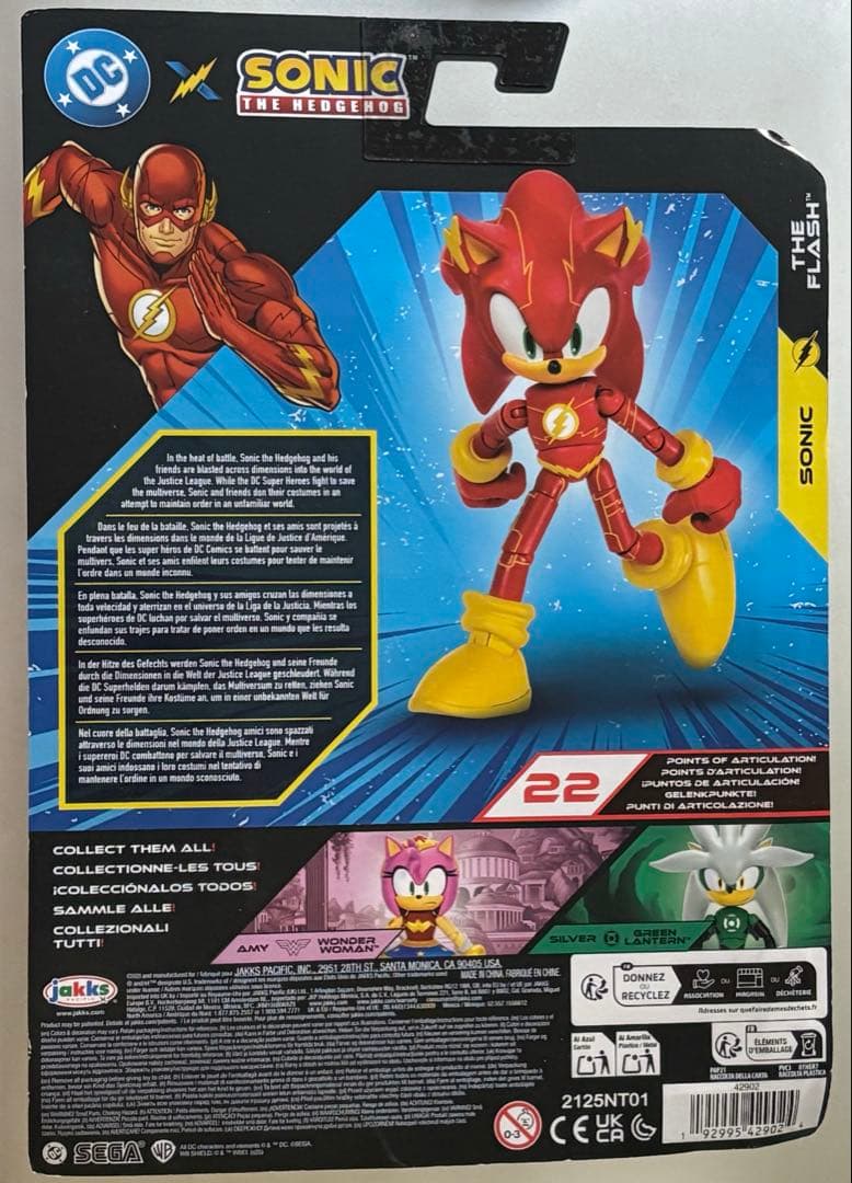 DCコラボ ソニック 可動 フィギュア 海外輸入品　ブリスター