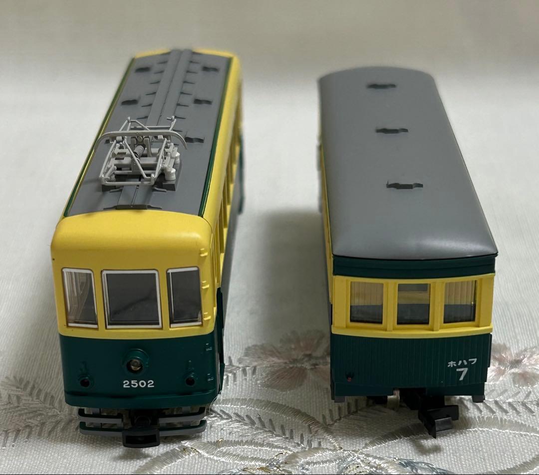 トミーテック 富井電鉄　猫屋線 直通用路面電車＋客車/貨車セット　2両2点