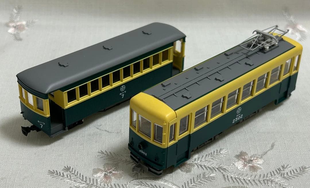 トミーテック 富井電鉄　猫屋線 直通用路面電車＋客車/貨車セット　2両2点