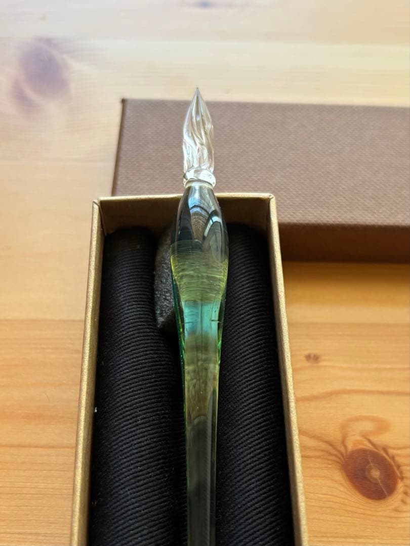 HASE硝子工房 ガラスペン グリーン