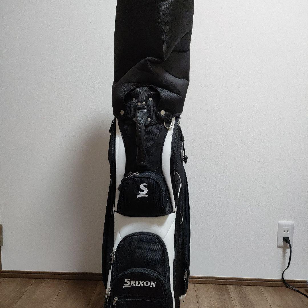 Srixon メンズ キャディバッグ 黒白