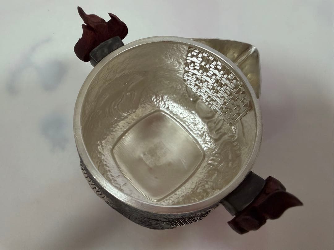 純銀製 龍文 急須 銀瓶 煎茶道具