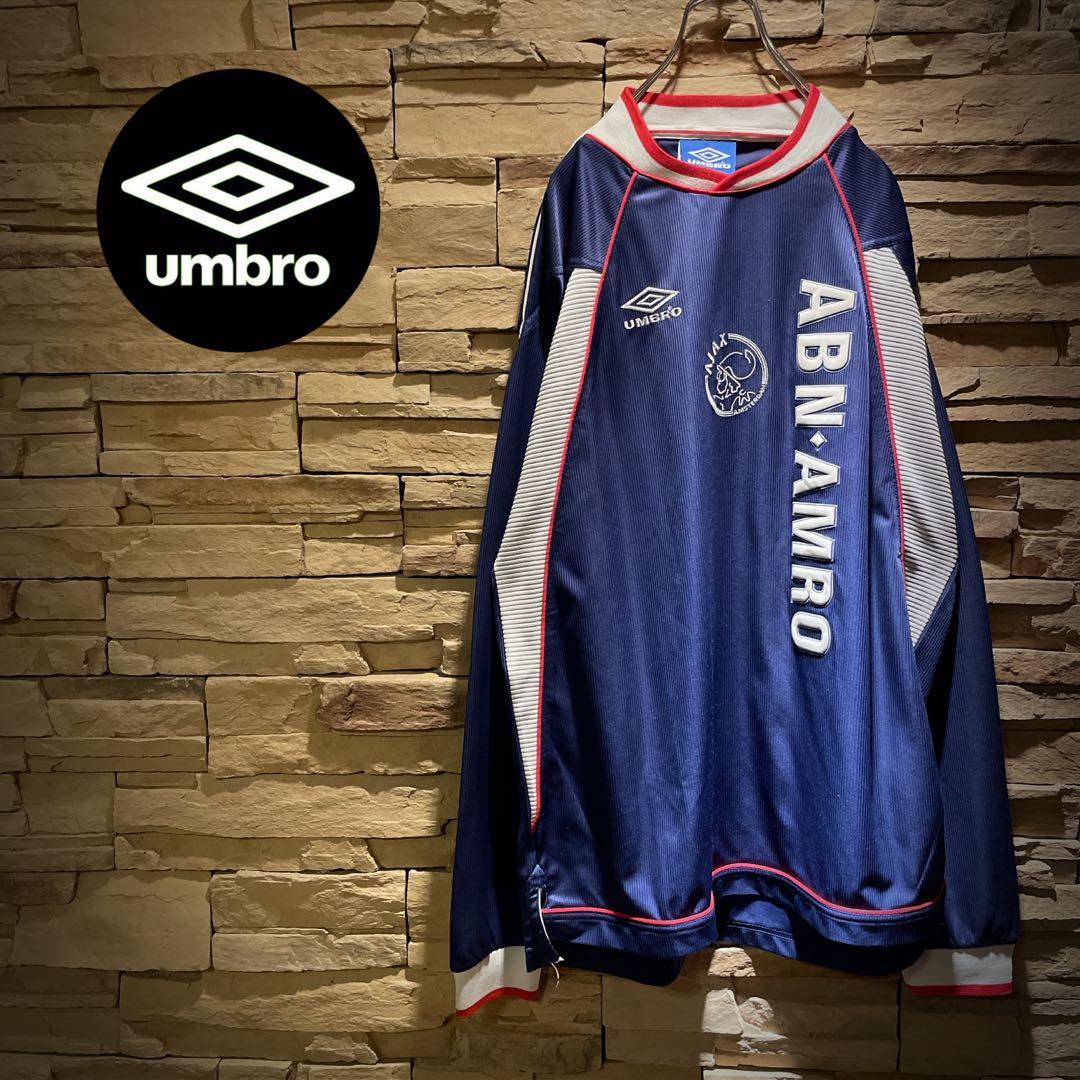 【希少】UMBRO×アヤックス/99-00/長袖ユニフォーム/刺繍ロゴ/L