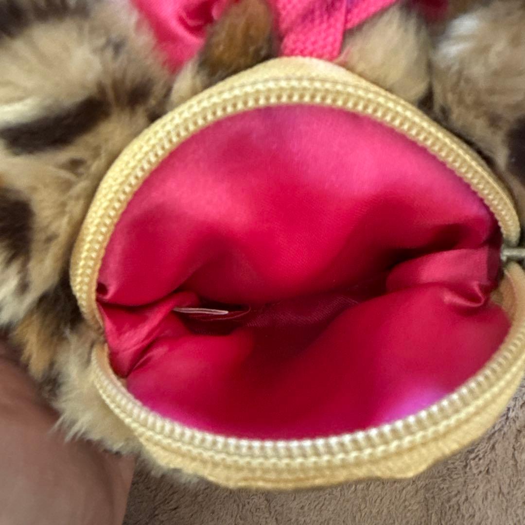 ミニーちゃん ヒョウ柄カチューシャ ポシェット